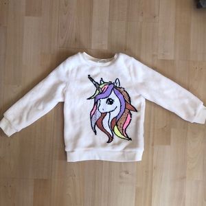 H&M Sequin Unicorn Sweater